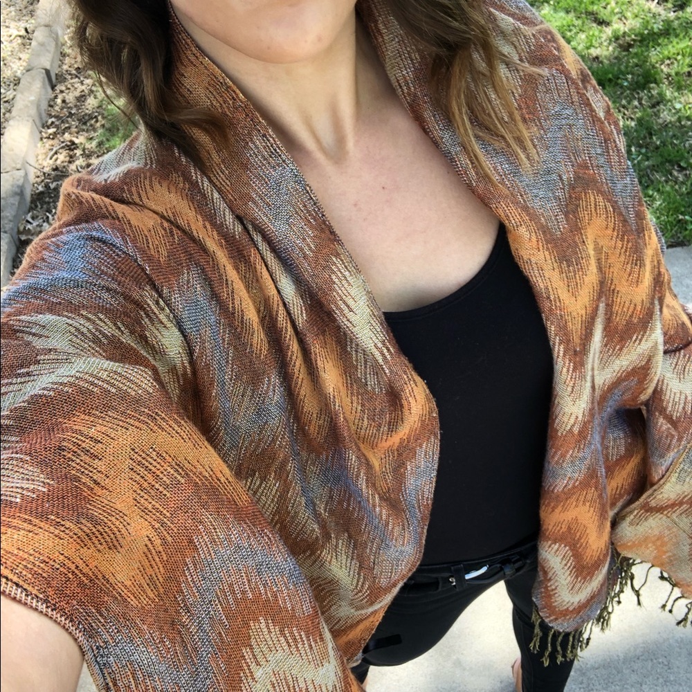 ‼️ Carmel Colored Shawl & Scarf ‼️